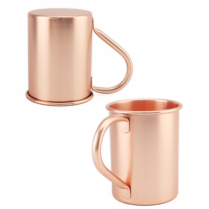 smart cute novelty custom logo Copper sublimation magic mug stainless steel collapsible cup