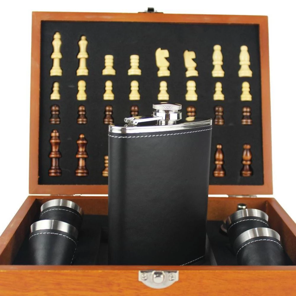 Top Selling Gadgets Gift And Premium Jameson Hip Flask With 4 Glasses, 2020 Alcohol Accessories Black Hip Flask 4 Cup