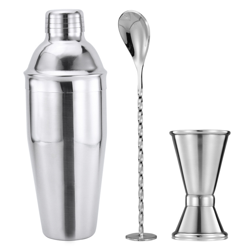 custom simple 750ml Stainless Steel boston cocktail shakers one set