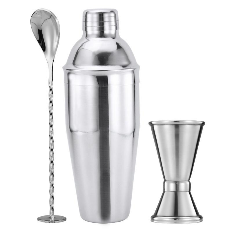 custom simple 750ml Stainless Steel boston cocktail shakers one set