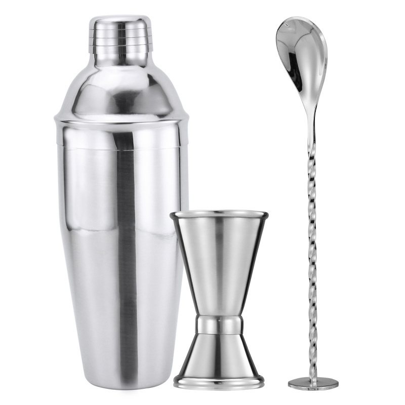 custom simple 750ml Stainless Steel boston cocktail shakers one set