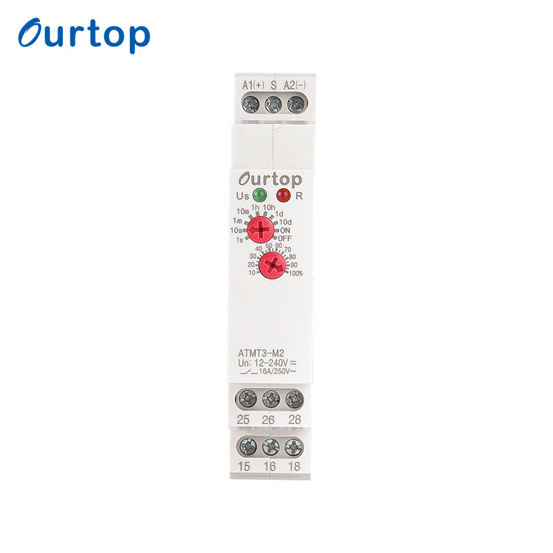 ATMT3-M2 Versatile Off-Delay Timer OURTOP Modular Relay for Pump and Fan Control