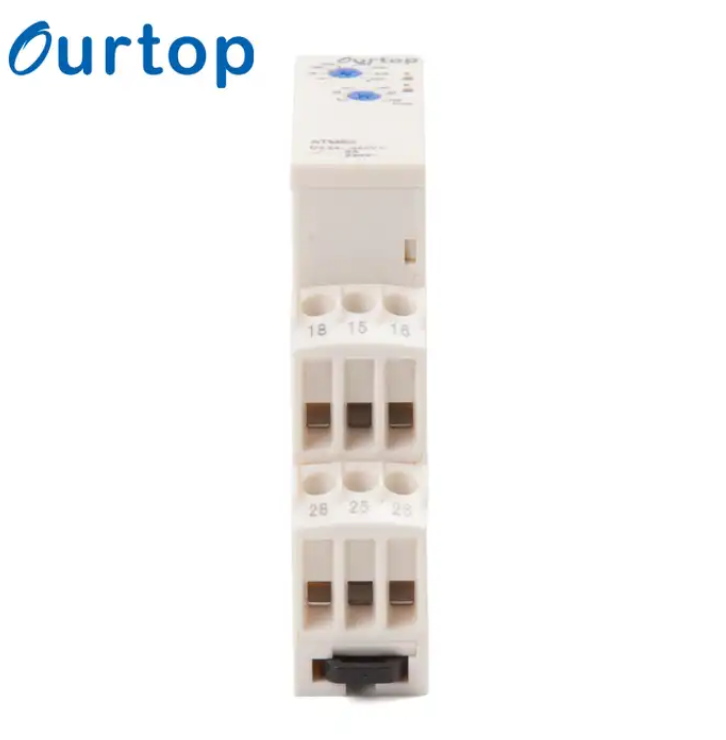 OURTOP Efficient Time Control On-Delay Modular Relay for Pump Decay and Fan Switching