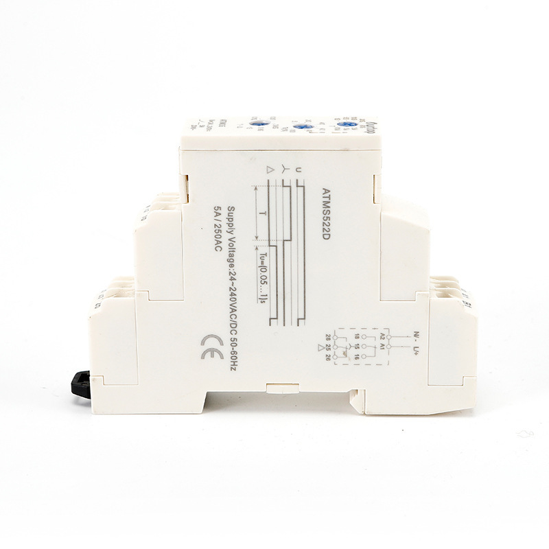 12v ATMS5  Star-delta Modular Time Relay  Delay On Star Delta Miniature Protective Sealed Green LED Timer Switch