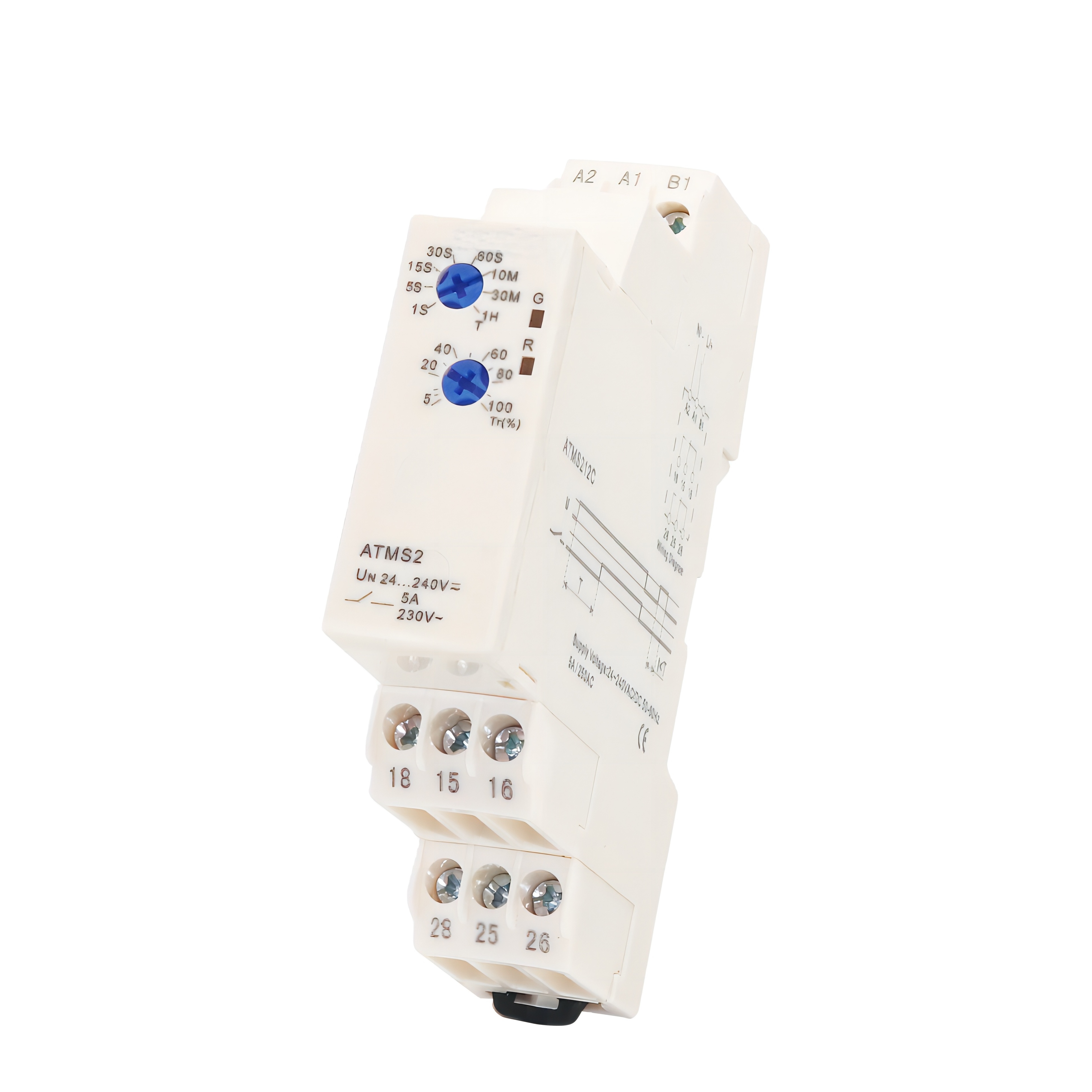 OURTOP Efficient Time Control On-Delay Modular Relay for Pump Decay and Fan Switching