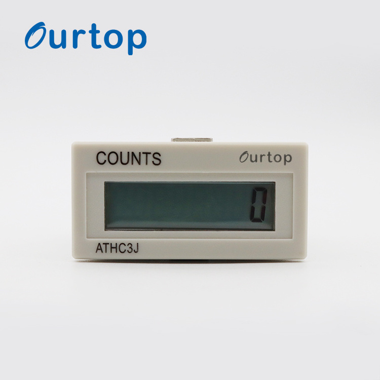 OURTOP AC 110V-120V DC 5V-30V Input Low Power Electronic Digital Hour Meter Counter