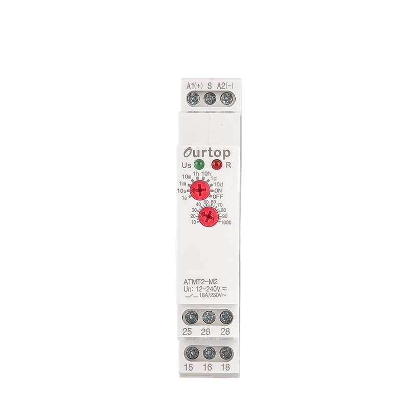 OURTOP Time Functions Controlled by Supply Voltage Timer Relays On-Delay Modular Time Relay