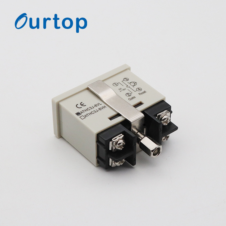 OURTOP AC 110V-120V DC 5V-30V Input Low Power Electronic Digital Hour Meter Counter