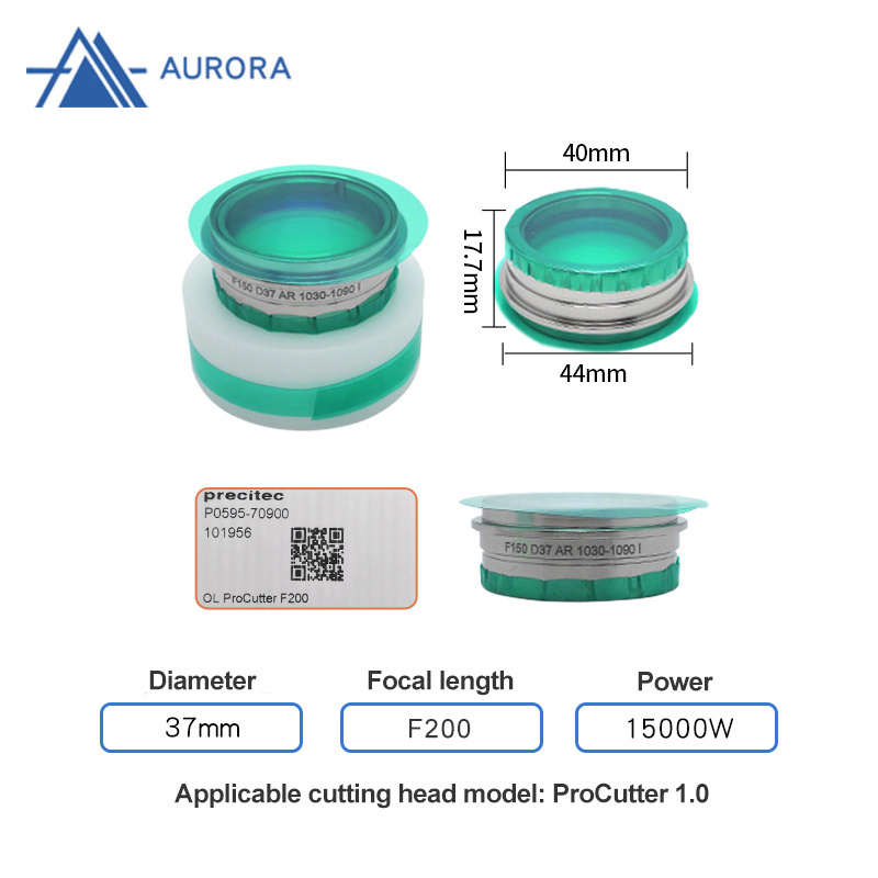 Original Precitec Procutter D37 FL150/200 Focus Lenses Fiber Laser Lens for Fiber Laser Machine