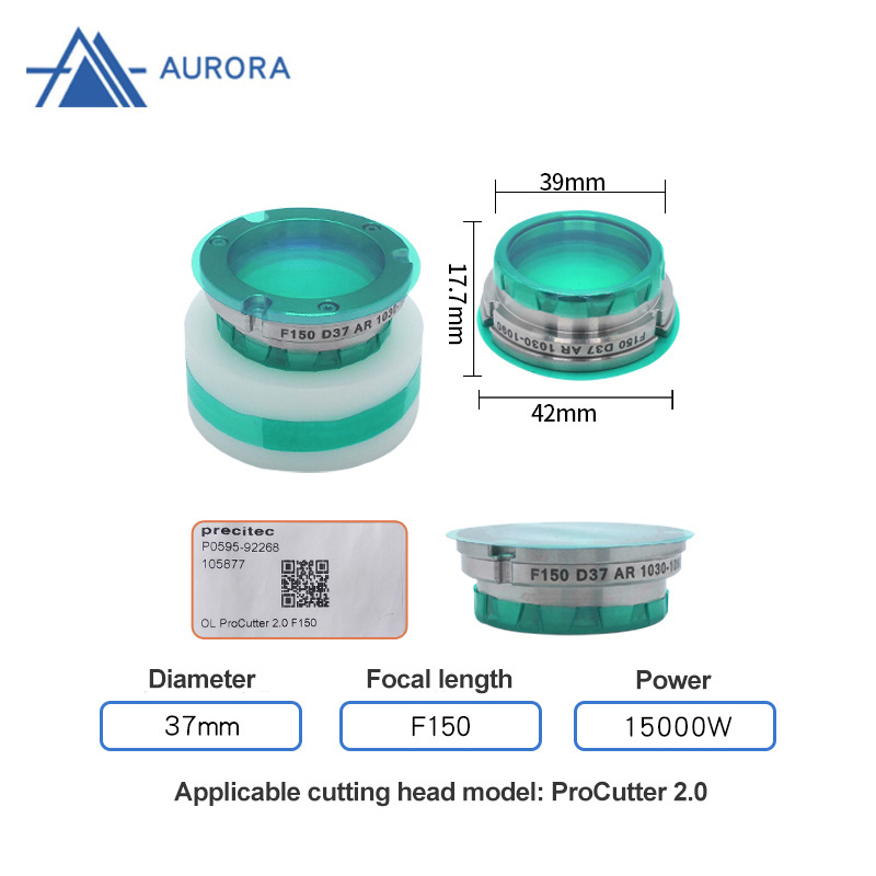 Original Precitec Procutter D37 FL150/200 Focus Lenses Fiber Laser Lens for Fiber Laser Machine