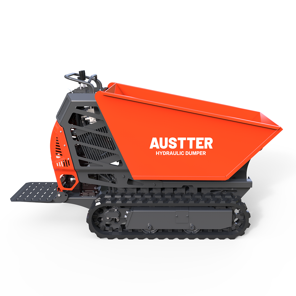 T50 AUSTTER Construction Agriculture Used 500KG Full Hydraulic Tracked Dumper With 7.5HP Honda B&S Ducar Gasoline Engine