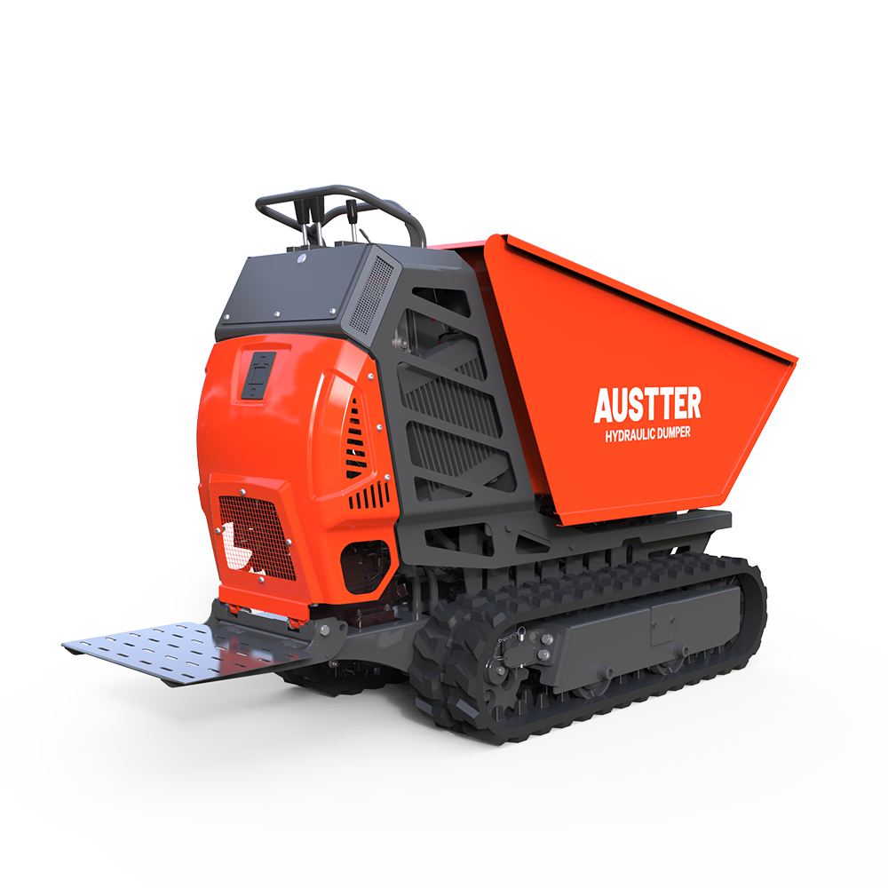 T50 AUSTTER Construction Agriculture Used 500KG Full Hydraulic Tracked Dumper With 7.5HP Honda B&S Ducar Gasoline Engine