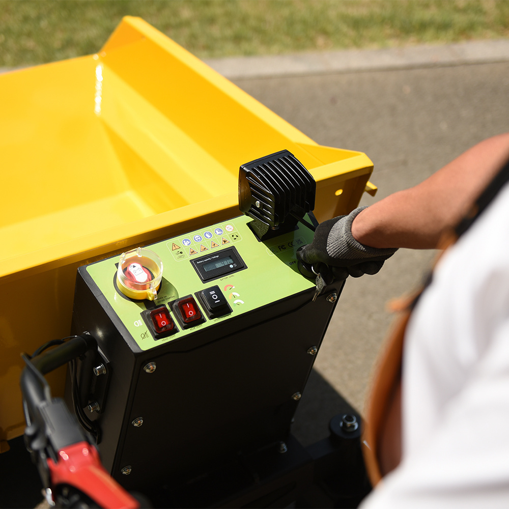 AUSTTER CE Approved 500kg Loading 48V 32Ah Battery electric mini dumper  Electric WheelBarrow