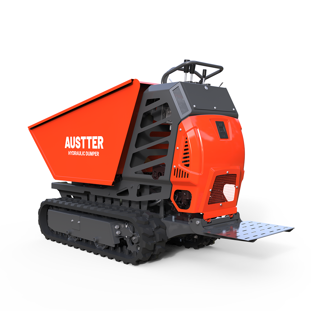 T50 AUSTTER Construction Agriculture Used 500KG Full Hydraulic Tracked Dumper With 7.5HP Honda B&S Ducar Gasoline Engine