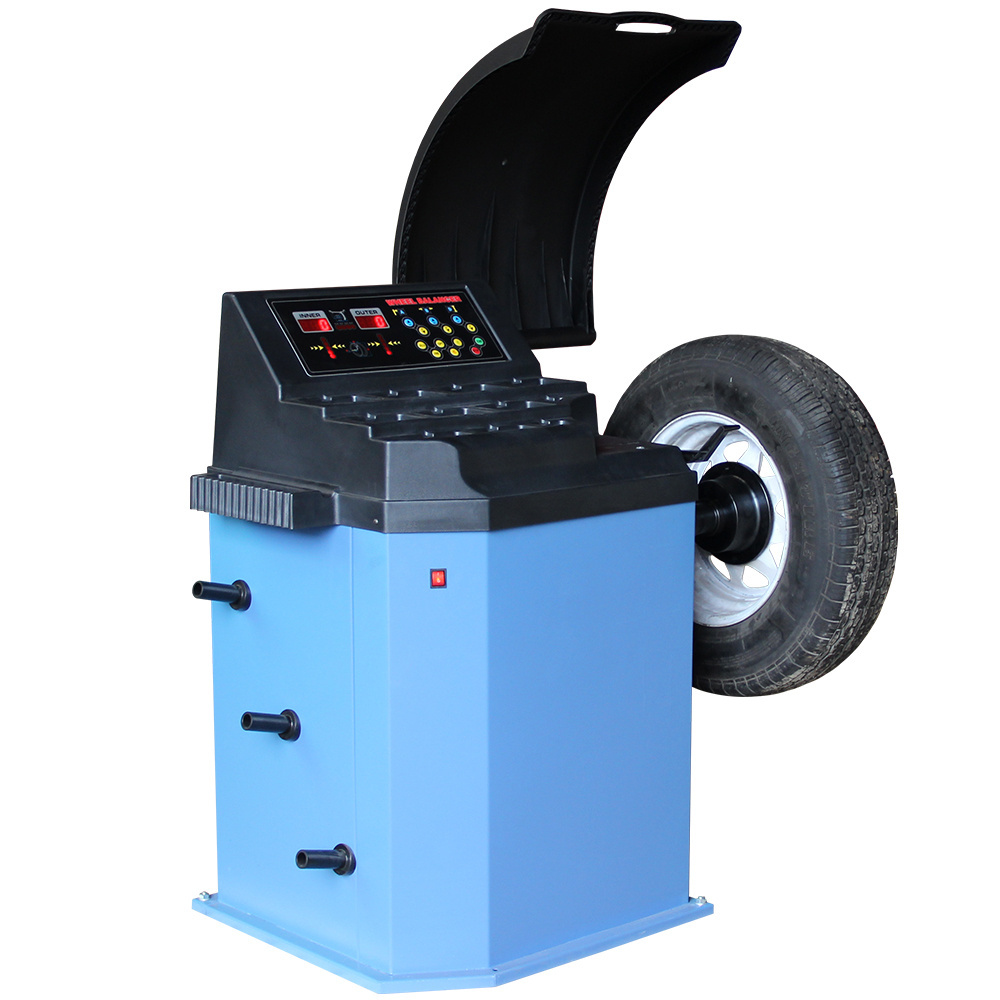 TFAUTENF economical wheel balancer with cover for tire repair service