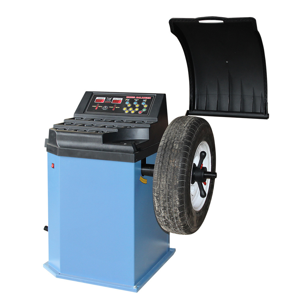 TFAUTENF economical wheel balancer with cover for tire repair service