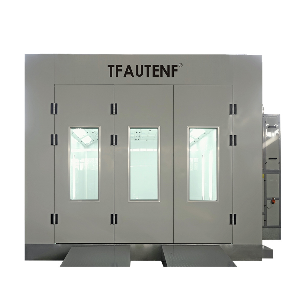 AUTENF CE approved diesel heating auto body spray booth car painting room baking oven for sale