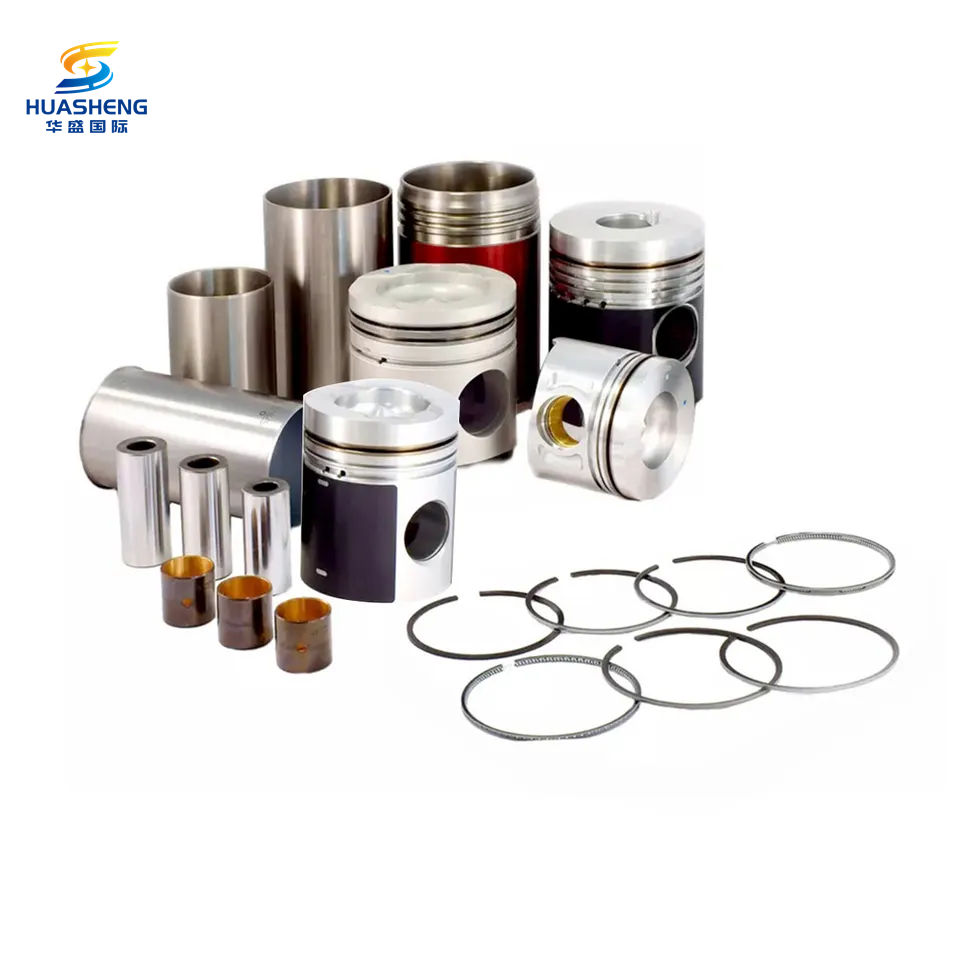 Cummins diesel excavator truck engine parts 6D107 QSB6.7 engine liner kit 5255257 4955251 Piston ring 3978818 bearing set