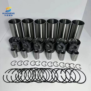 Cummins diesel excavator truck engine parts 6D107 QSB6.7 engine liner kit 5255257 4955251 Piston ring 3978818 bearing set