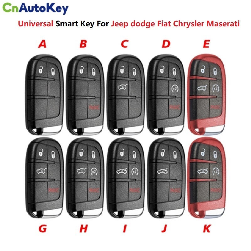 CN086054 FCC M3N40821302 For All ID46 434MHZJeep Dodge Fiat Chrysler Maserati Universal Smart Key No Need To Unlock For Reuse