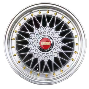 2ZW032 14 15 16 17Inch 4 5 8 10 holes Double PCD Mesh Deep Dish Design Alloy Wheels Rims with Rivets