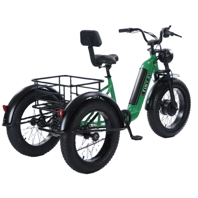 Heavy duty electric cargo vehicle 1000W/1200W/1500W high speed three wheel cargo bike truck cargo tricycle