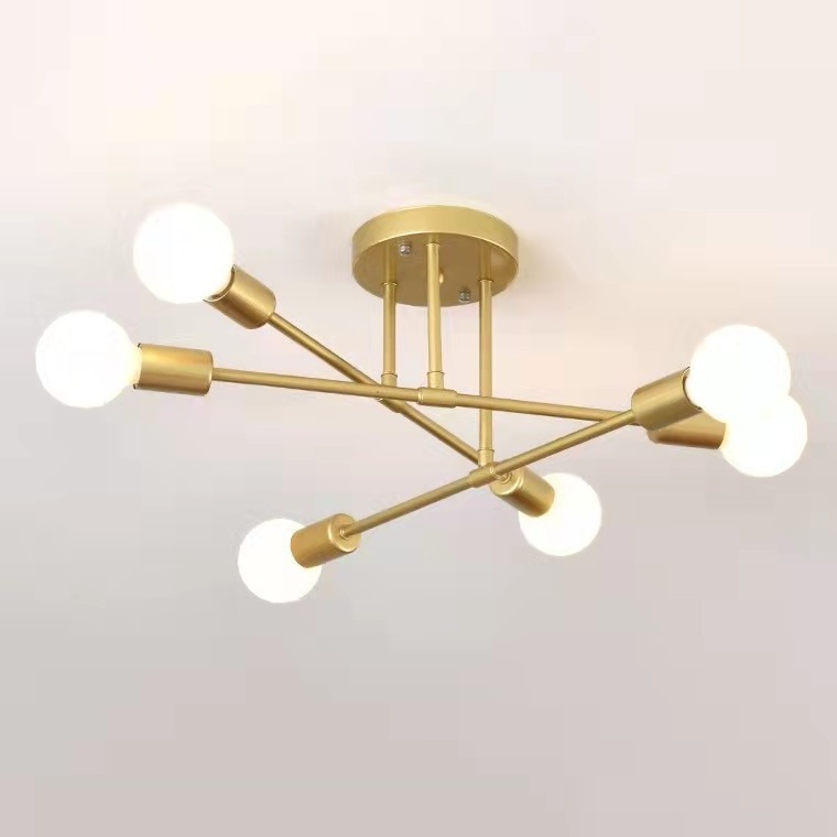 Cross-border Art Simple Ceiling Light Restaurant Creative LED Indoor Lighting Living Room Study Industrial Ceiling Light