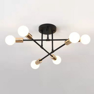 Cross-border Art Simple Ceiling Light Restaurant Creative LED Indoor Lighting Living Room Study Industrial Ceiling Light