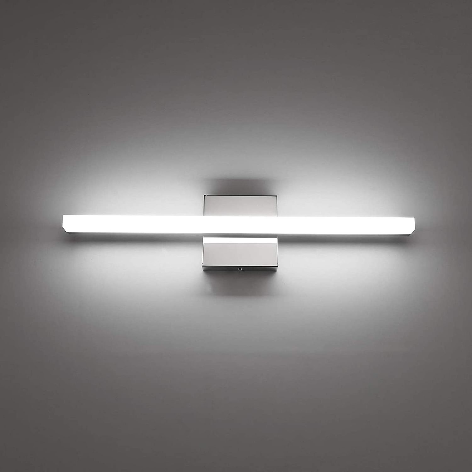 LED Bathroom Vanity Lamp 16 Inch 9w IP44 Mirror Fixture Wall Light Interior Modern Cool White 6000K Chrome