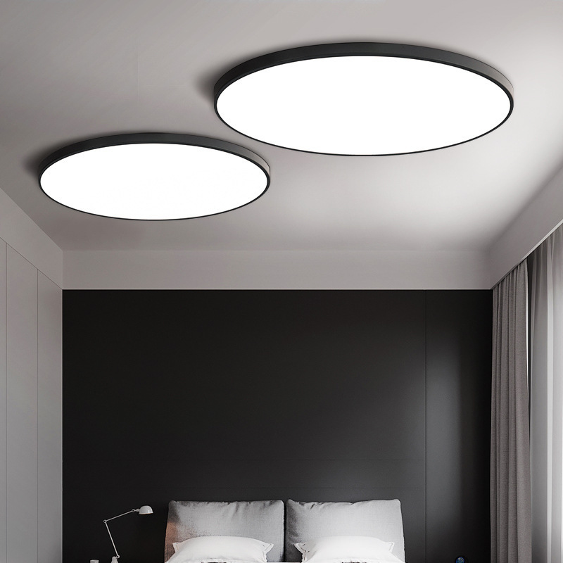 15.8 Inch Dimmable Black LED Recessed Ceiling Light 24W 3000K 4000K 5000K 3 Colors Available Low Profile Slim Surface Light