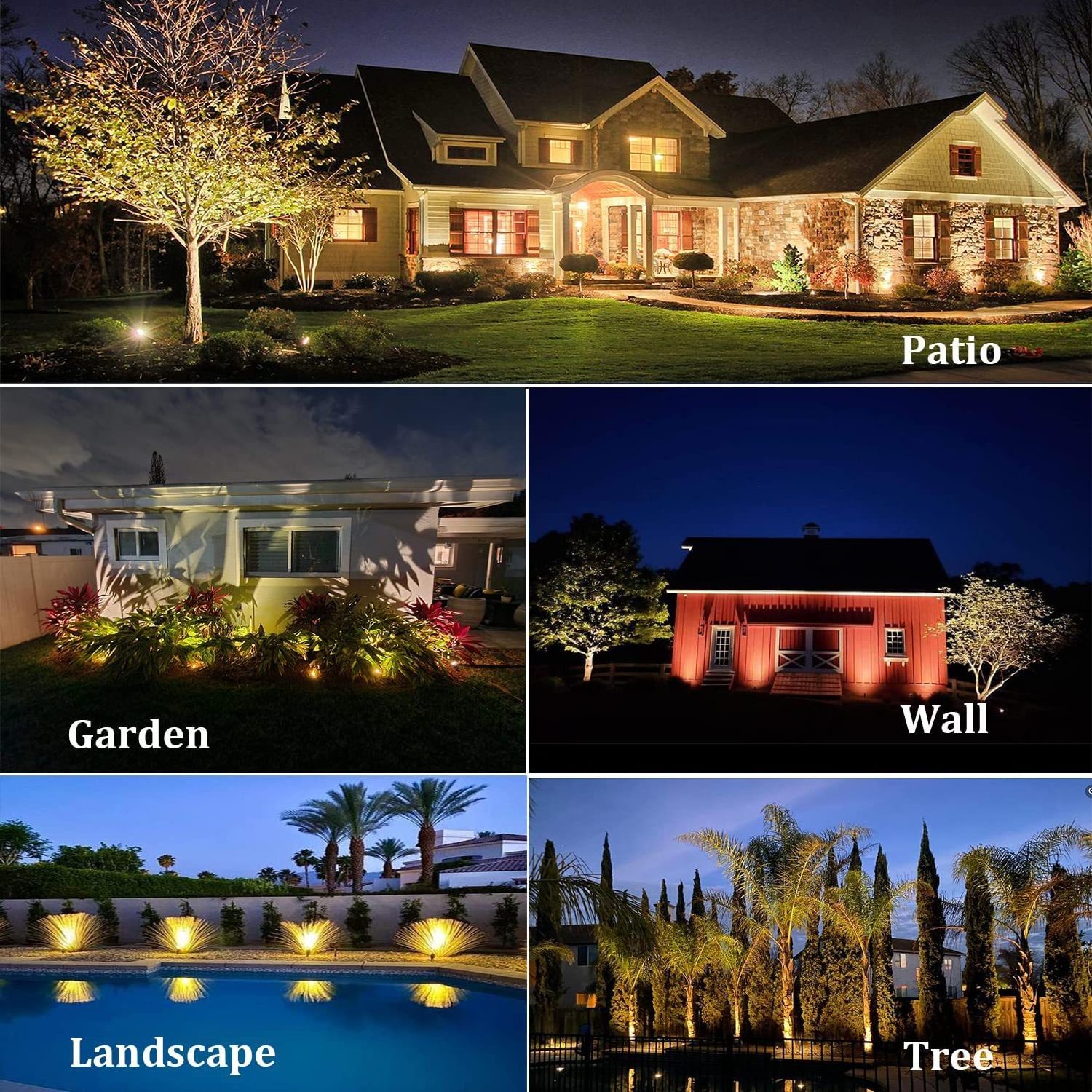 New Arrival LED Garden Light RGB Color Changing Dimmable WIFI App Control Outdoor Tuya Alexa Google LED Landscape Lighting