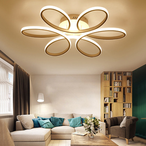 2022 hot sell acrylic minimalist flower shape indoor bedroom light fixtures modern pendant ceiling lighting