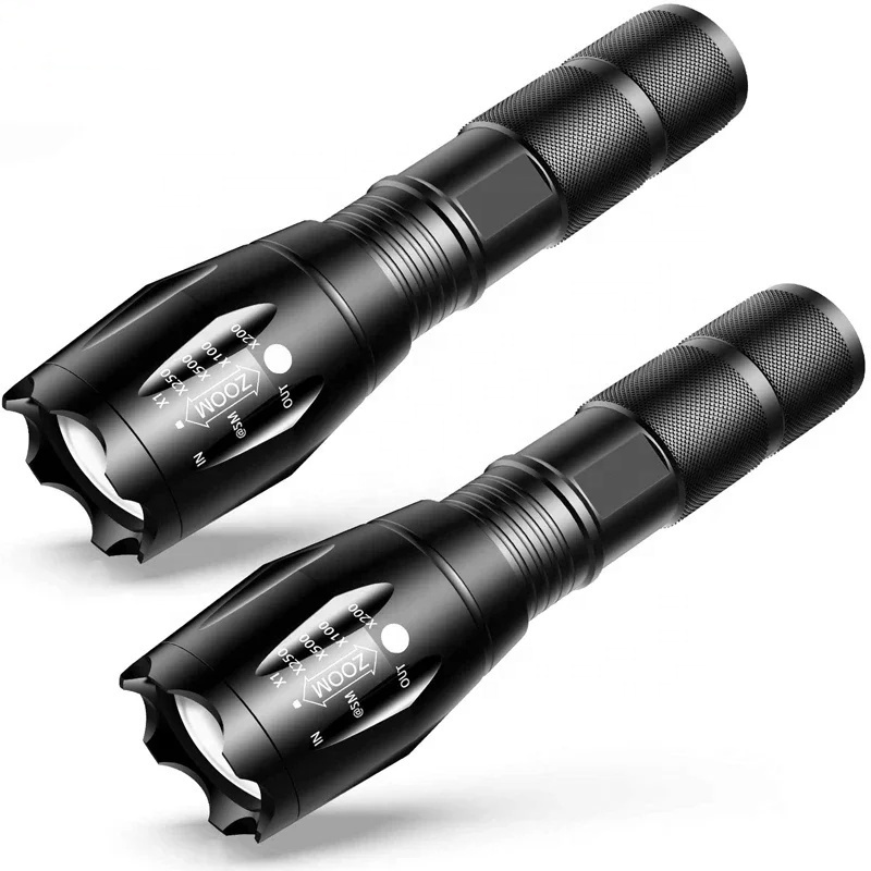 1200-5000 Lumen Flashlight Hand LED torch flash light Outdoor 1200 Lumen XML T6/P50/P70 Linterna Waterproof Zoomable Flashlight