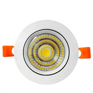 3W 5W 7W 10W LED COB Downlight Round die cast aluminum AC110V 220V Recessed LED Bulb led Spot for Home Living room hotel office