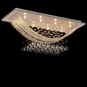 Luxuriant Crystal Pendant Light with 8 lamps Ceiling Light Fixture Flush Mount Chandeliers Lighting