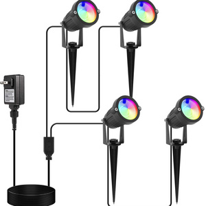 New Arrival LED Garden Light RGB Color Changing Dimmable WIFI App Control Outdoor Tuya Alexa Google LED Landscape Lighting