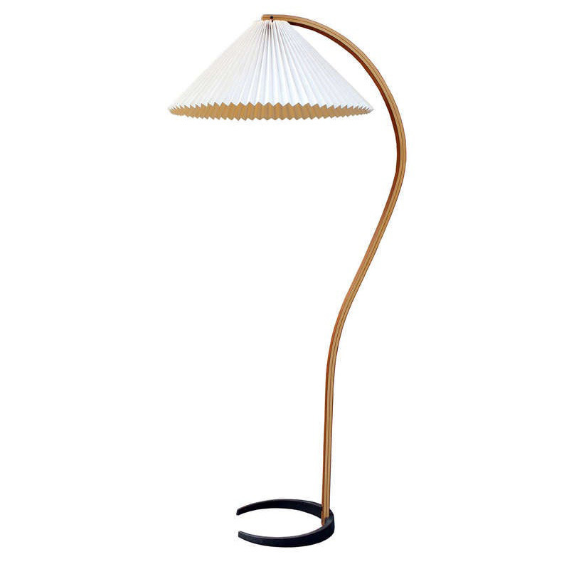 Retro Umbrella Floor Light Nordic Classic Danish Design Bedside Pleated Corner Lamps