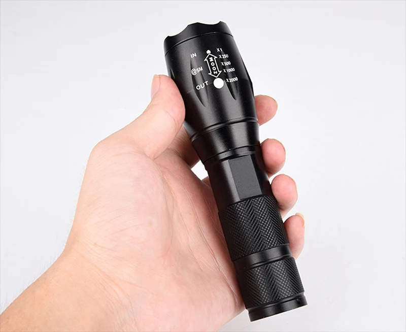 1200-5000 Lumen Flashlight Hand LED torch flash light Outdoor 1200 Lumen XML T6/P50/P70 Linterna Waterproof Zoomable Flashlight