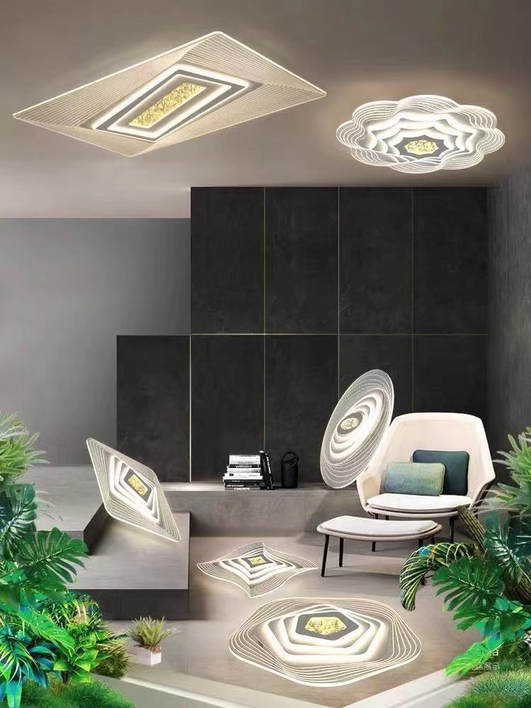 Pop Creative Design Lighting Fancy App Remote Control Hotel Indoor Modern Ceil Lamp Smart Led Light Ceiling