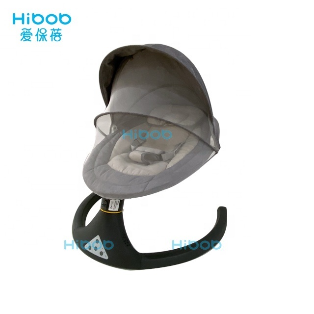 Hibob Newborn Baby Swing Bouncer Vibrating Baby Furniture With Blue-tooth,Music Baby Swing Cradle