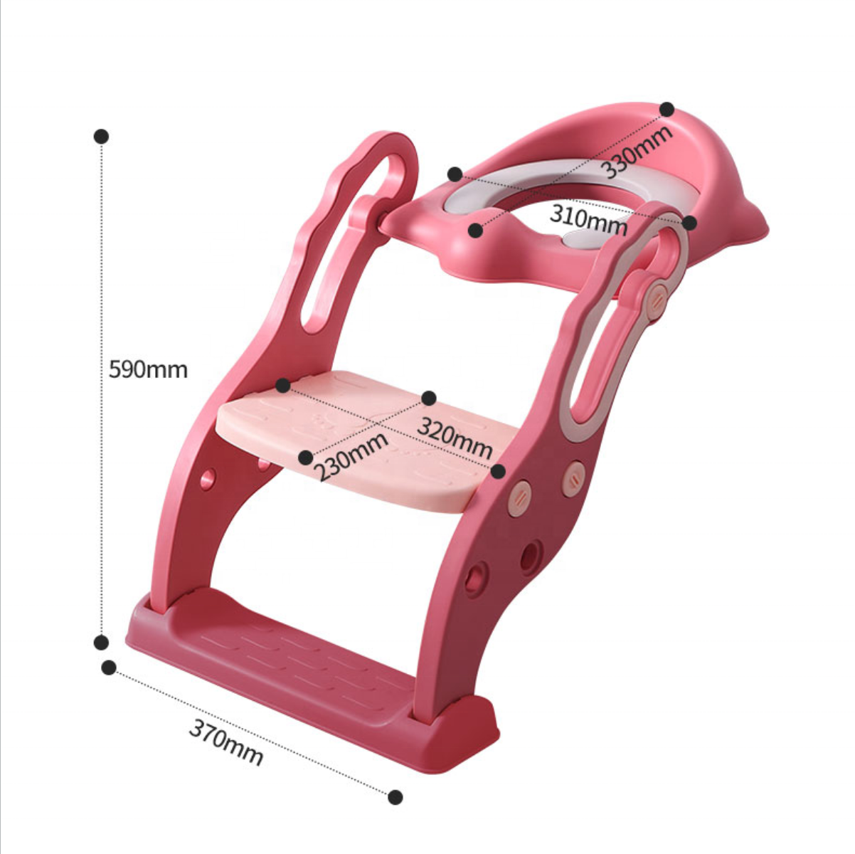 2022 High Quality Folding Portable Baby Potty Training Seat Step Stool Ladder Potty Chair Toilet