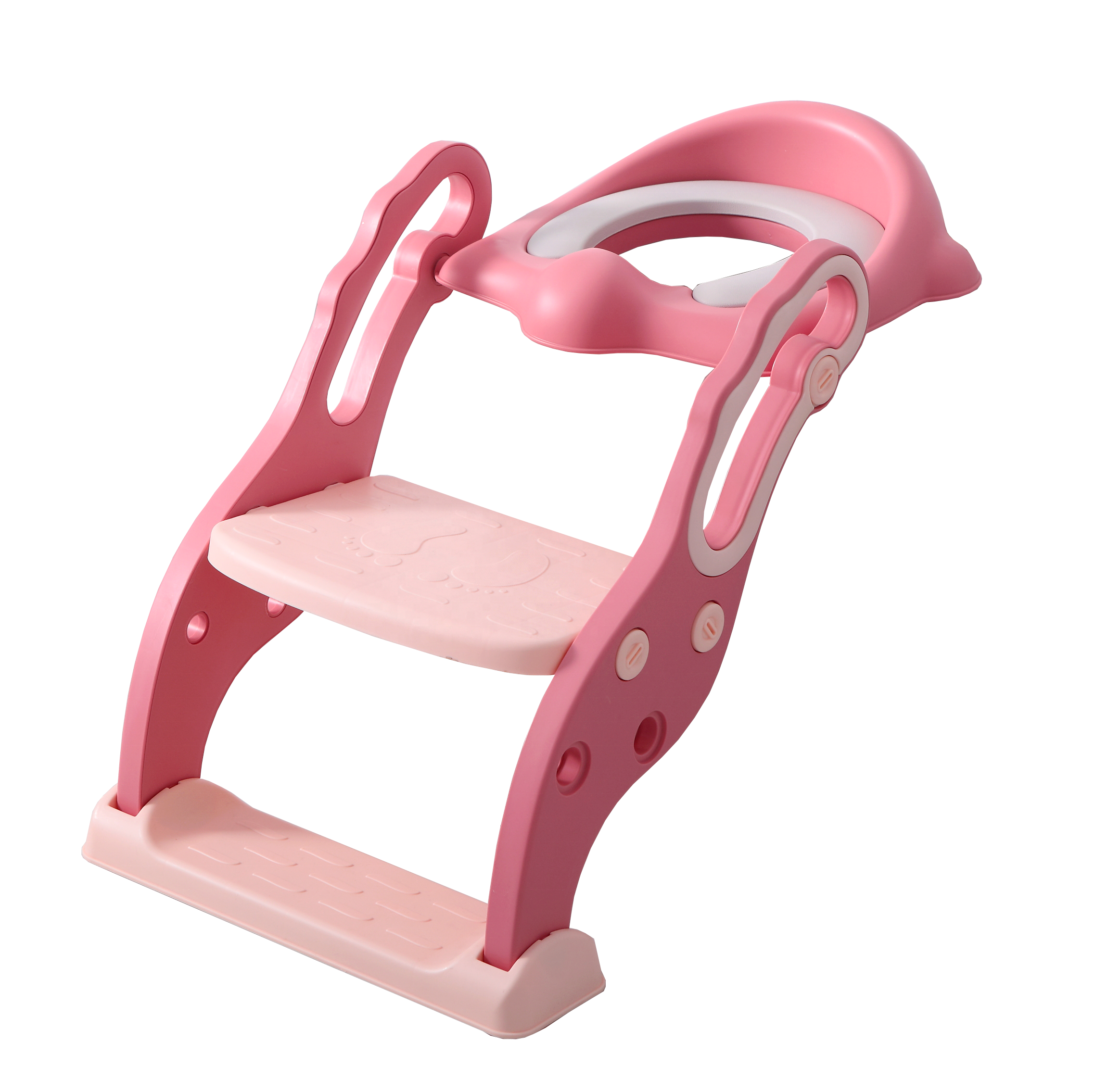 2022 High Quality Folding Portable Baby Potty Training Seat Step Stool Ladder Potty Chair Toilet