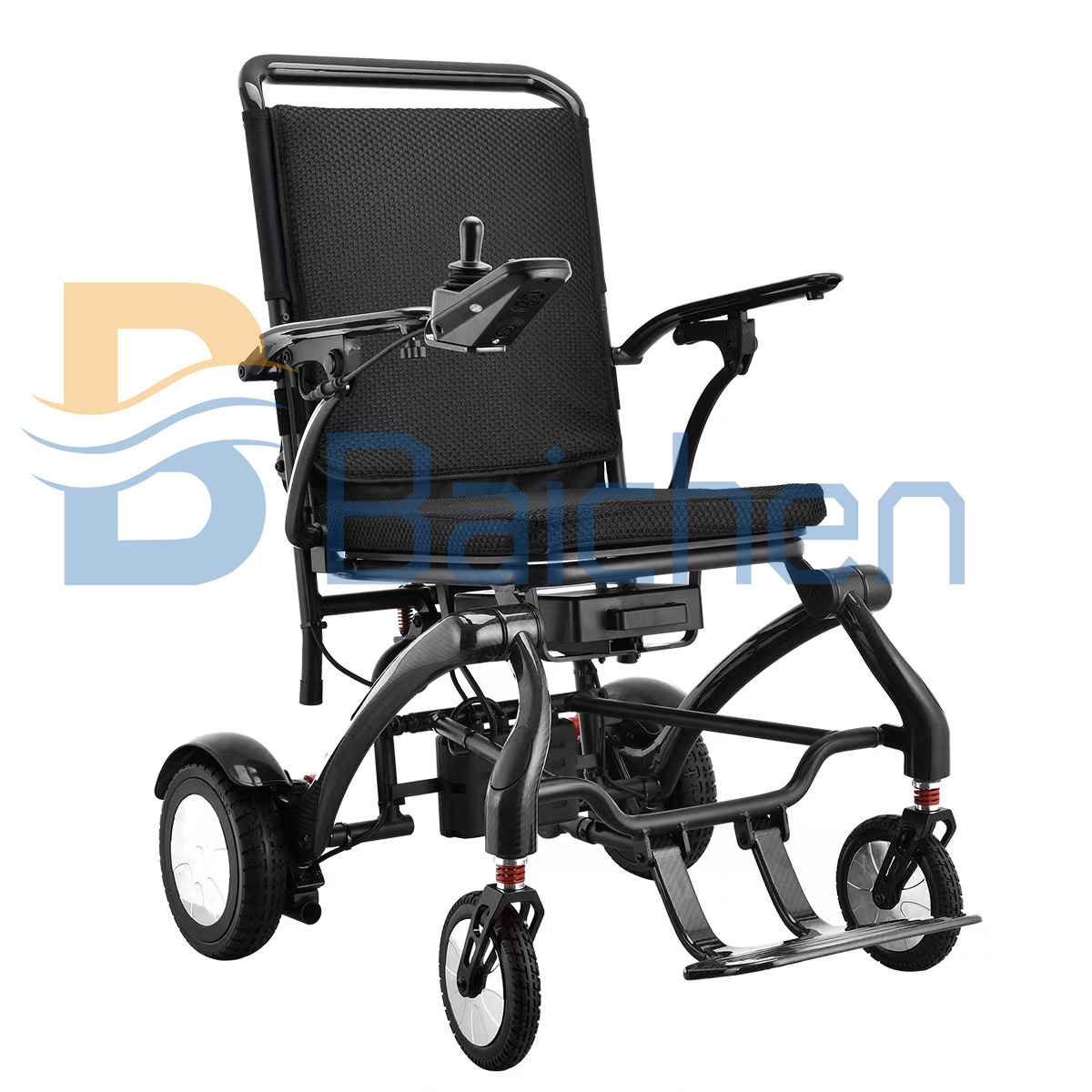 Customized Carbon Fiber Electric Wheelchair Used Foldable Tires Wheels Chair For Elderly