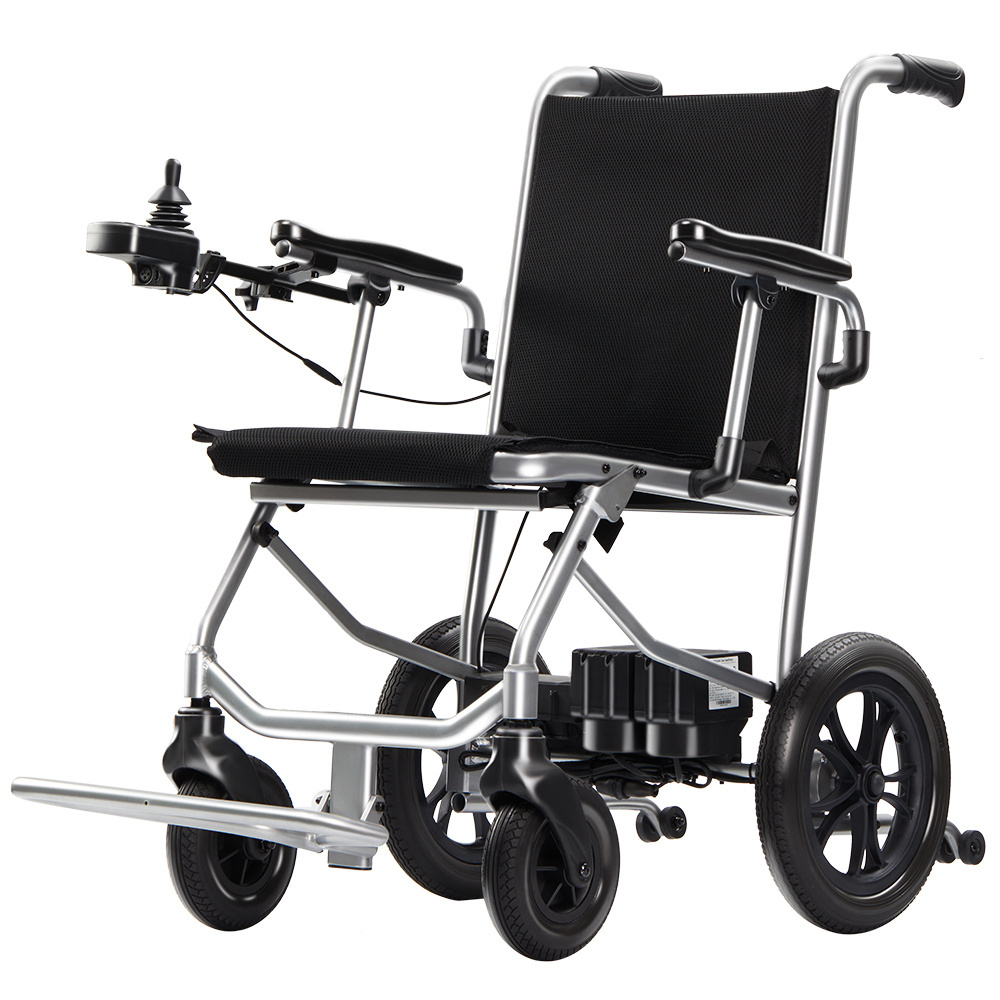 Ultra Light Aluminum Alloy Wheel Chair Portable Lithium Battery Fully Automatic Remote Control Folding Electric Wheelchair