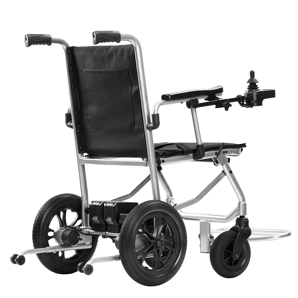 Ultra Light Aluminum Alloy Wheel Chair Portable Lithium Battery Fully Automatic Remote Control Folding Electric Wheelchair