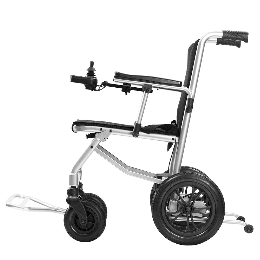 2024 Hot Sale Lightweight Wheelchair Folding Power Wheelchair Economical Aluminum Alloy Electric Wheelchair