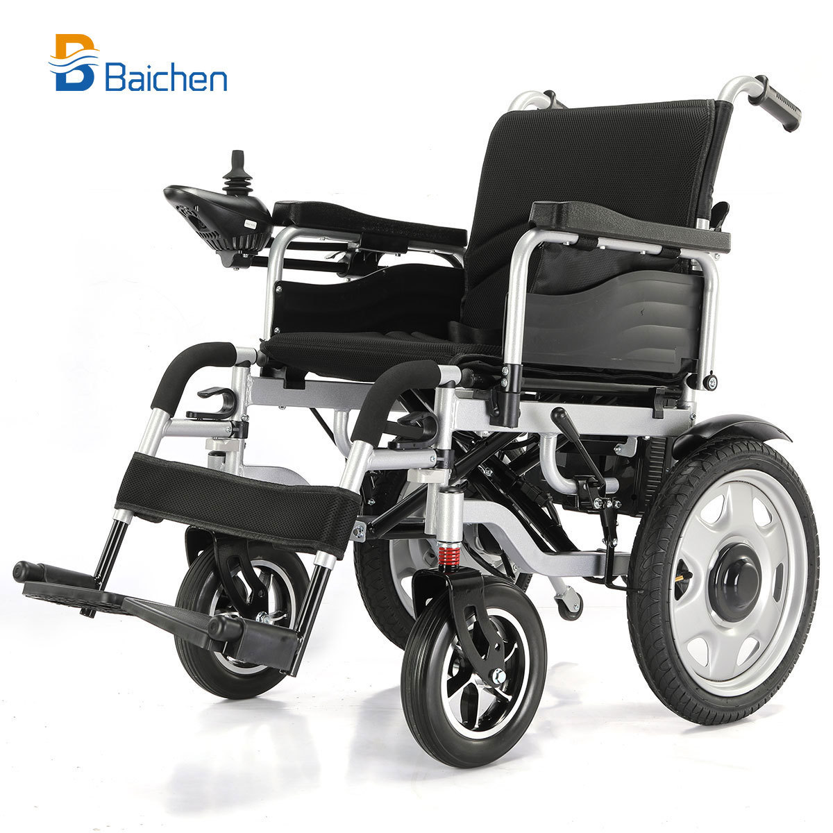 2024 Cheapest Outdoor Portable All Terrain  Folding Electric Wheelchair With High Strength Carbon Steel