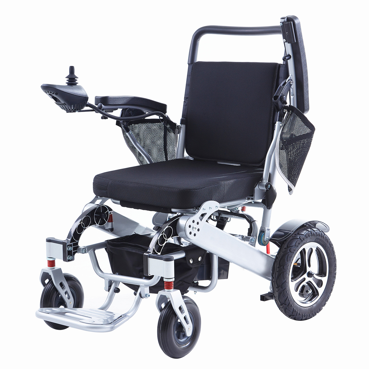 Aluminum Alloy Frame Large Extra Wide Wheelchair Elderly Foldable Electric Wheelchair