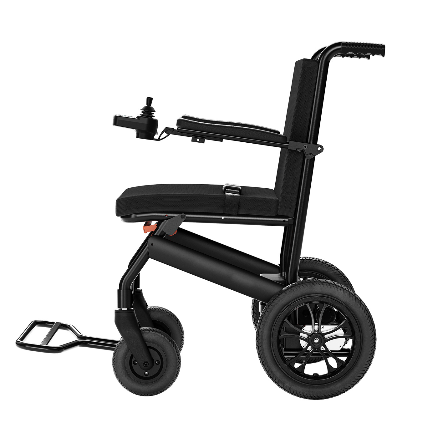 2024 Hot Sales Ultra Light Foldable Lightweight Lithium Battery Fully Auto Folding Luxury Carbon Fiber Electric Wheelchair