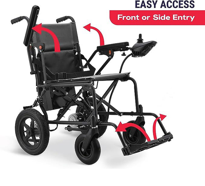 Hot Sales Cheap Price Electric Wheelchair Foldable Lightweight Portable For Disabled Travel Electric Wheelchair